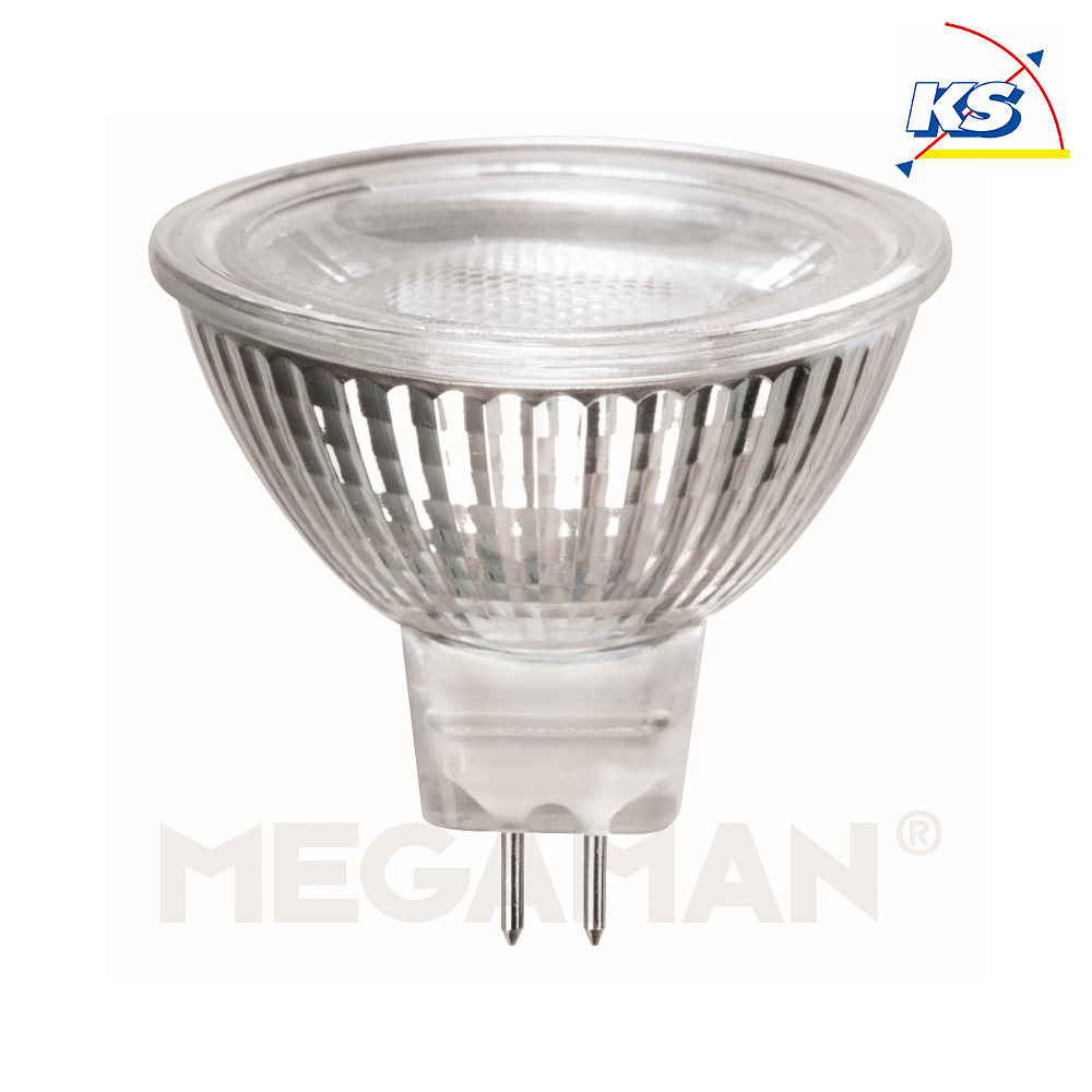 laten vallen globaal Perfect LED MR16 glass reflector lamp, 12V AC, GU5.3, 3W 4000K 260lm 36° - Megaman