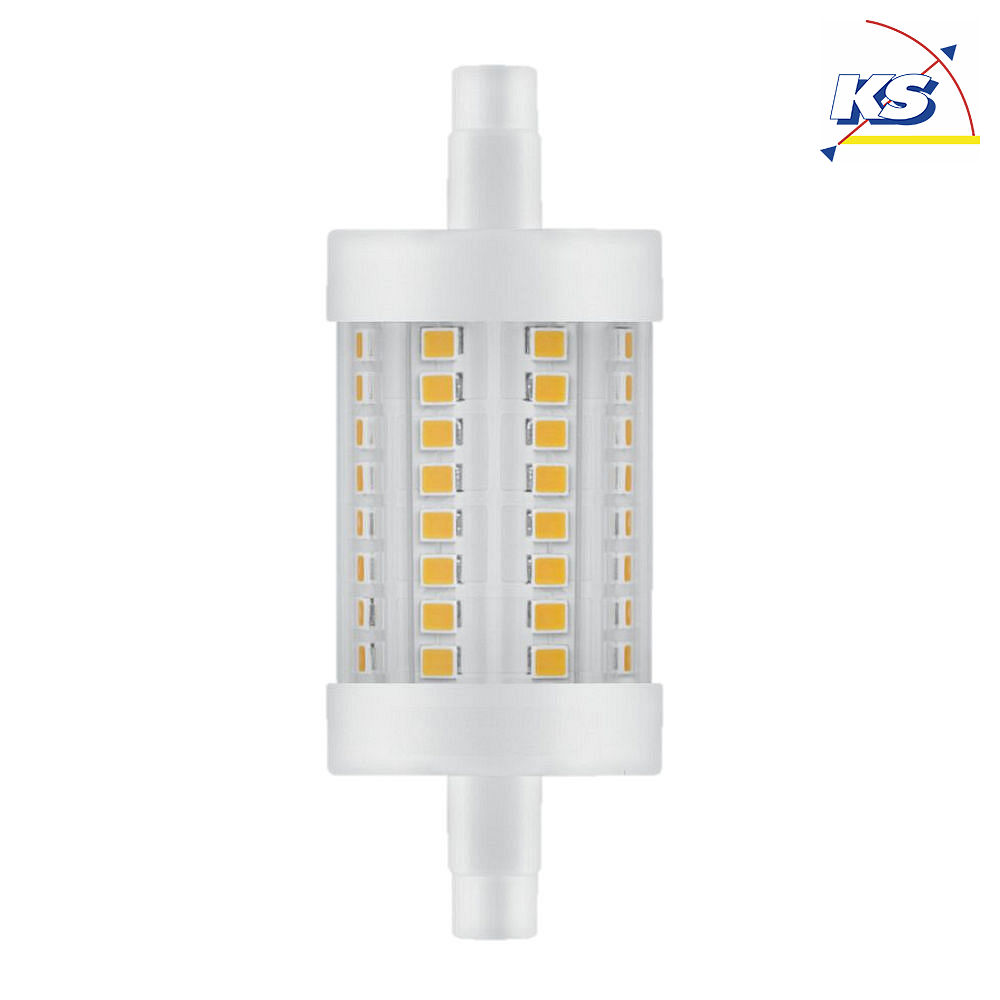 LED Retrofit LEDline DIM for halogen linear lamps, R7s 78mm, 11.5W 2700K 300°, clear - RADIUM