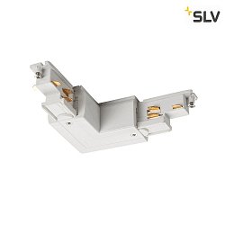 DALI controllable Corner connector for S-TRACK, Earth outside, white