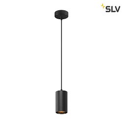 pendant luminaire ASTO TUBE 1 flame GU10 IP20, black