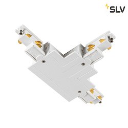 3-phase T-connector S-TRACK earth outside, right, white