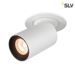 ceiling recessed luminaire NUMINOS PROJECTOR XS cylindrical, black, white