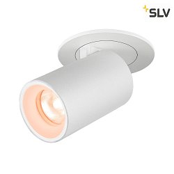 ceiling recessed luminaire NUMINOS PROJECTOR XS cylindrical, white