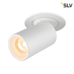 ceiling recessed luminaire NUMINOS PROJECTOR XS cylindrical, white