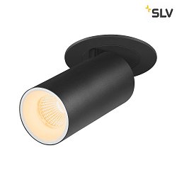 ceiling recessed luminaire NUMINOS PROJECTOR S cylindrical, black, white