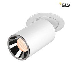 ceiling recessed luminaire NUMINOS PROJECTOR M cylindrical, chrome, white