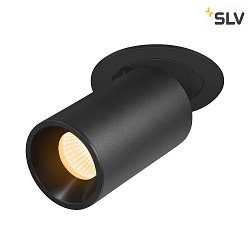 ceiling recessed luminaire NUMINOS PROJECTOR M cylindrical, black