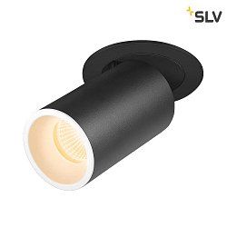 ceiling recessed luminaire NUMINOS PROJECTOR M cylindrical, black, white