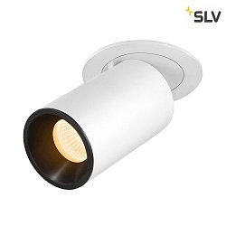 ceiling recessed luminaire NUMINOS PROJECTOR M cylindrical, black, white
