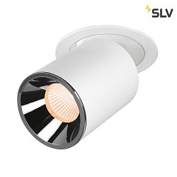 ceiling recessed luminaire NUMINOS PROJECTOR L cylindrical, chrome, white