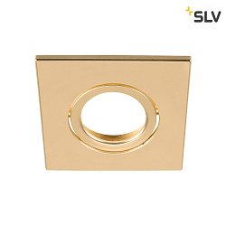 cover UNIVERSAL DOWNLIGHT IP20 square, swivelling, gold matt