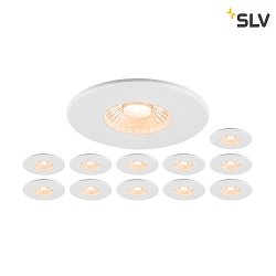 ceiling recessed luminaire UNIVERSAL DOWNLIGHT PHASE set of 12 IP20 / IP65, white dimmable