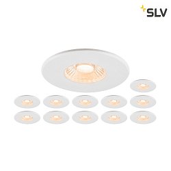 Plafonnier encastr UNIVERSAL DOWNLIGHT PHASE lot de 12 IP20 / IP65, blanche gradable