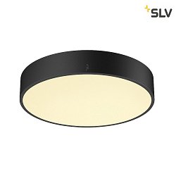 wall and ceiling luminaire MEDO PRO 40 round, DALI controllable IP50, black dimmable