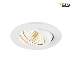 ceiling recessed luminaire NEW TRIA 68 round IP20, white dimmable