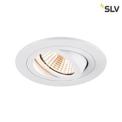 ceiling recessed luminaire NEW TRIA 75 round IP20, white dimmable