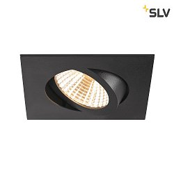 ceiling recessed luminaire NEW TRIA 68 square IP20, black dimmable