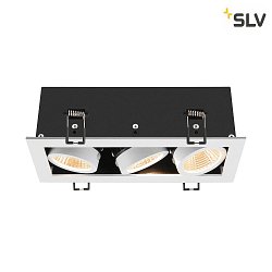 ceiling recessed luminaire KADUX TRIPLE square IP20, black, white dimmable