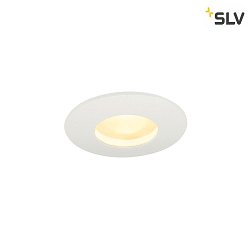 LED Outdoor luminaire OUT 65 ROUND Downlight Ceiling recessed luminaire, 38, COB LED, 3000K, IP65, Clip springs, white
