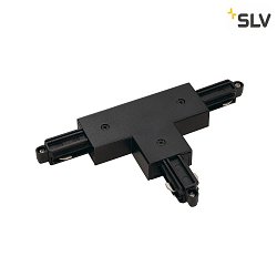T-Connector 1 for 1-Phase High Voltage track, mount version, protective conductor links, black