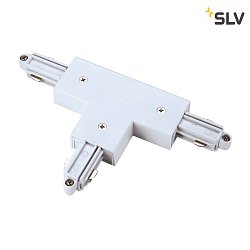 T-Connector 1 for 1-Phase High Voltage track, mount version, protective conductor links, white