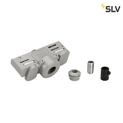 Adaptor for 3-Phase High voltage Track, silver grey