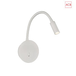 reading lamp LYON 16/3699 with switch, adjustable IP20, white