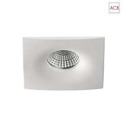 Luminaire de plafond DORO 3789/10 GU10 IP20, opale, blanche gradable