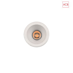Downlight MOVE 3984/6 rond IP44/IP20, blanche