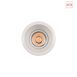 Downlight MOVE 3984/8 rond IP44/IP20, blanche