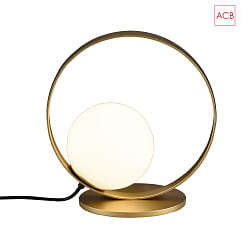 Lampe de table HALO 3815/1 IP20, or, opale