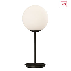 Lampe de table PARMA 3946/18 E27 IP20, scintillant, opale, noir mat