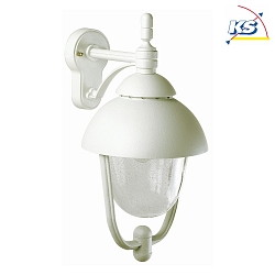 Outdoor Wall luminaire Country style double dome 1 Type No. 0689, IP44, E27  QA55 max. 57W, cast alu / glass clear, white