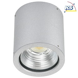 LED Outdoor Ceiling spot Type No. 2380, 12W 1200lm, silver matt