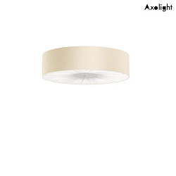 Luminaire de plafond PL SKIN 070 avec couverture E27 IP20, beige, blanche gradable