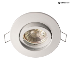 Downlight ALIOTH 2 ROUND rond, pivotant, constante de tension GU5.3 IP20, blanche gradable