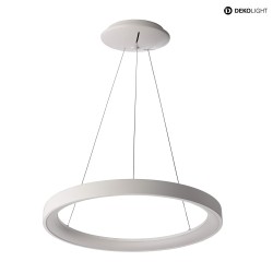 Luminaire  suspension MEROPE 480mm IP20, laiteux, blanche gradable