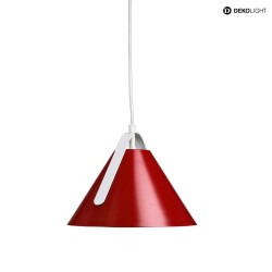 Pendant luminaire DIVERSITY, 220-240V AC/50-60Hz, E27, 1x max. 40W, red