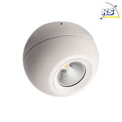 LED ceiling luminaire BELLATRIX, 220-240V AC / 50-60Hz, 10.8W 3000K 870lm 1450cd 40, cRi >90, swivelling, white