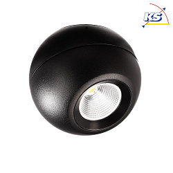 Luminaire de plafond BELLATRIX pivotant IP20, noir gradable