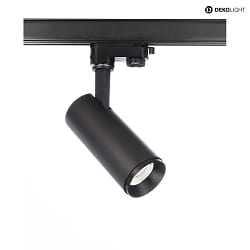 3-phase spot LUCEA TILT DTW swivelling, Dim-To-Warm IP20, deep black dimmable
