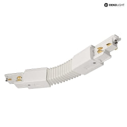 Connecteur flexible triphas D LINE/DALI contrlable par DALI, rglable, gauche-droite, blanche