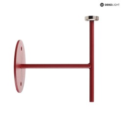 Wall holder for magnetic luminaire MIRAM, B/H: 8,5cm/9,6cm, red