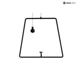 Pendelum for magnetic luminaire MIRAM, B/H: 20,5cm/18,5cm, black