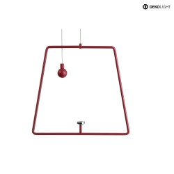 Pendelum for magnetic luminaire MIRAM, B/H: 20,5cm/18,5cm, red