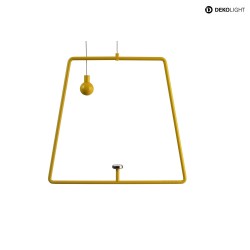 Pendelum for magnetic luminaire MIRAM, B/H: 20,5cm/18,5cm, yellow