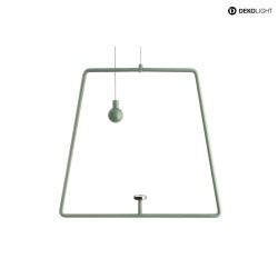 Pendelum for magnetic luminaire MIRAM, B/H: 20,5cm/18,5cm, green