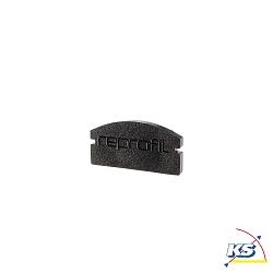 Endcaps f-AU-01-12, 18 mm, 2 items, black