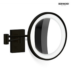Miroir avec clairage BS 40 LED 5 fois IP 44, noir mat 