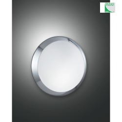 Luminaire de salle de bain BOREA rond E27 IP44 chrome gradable